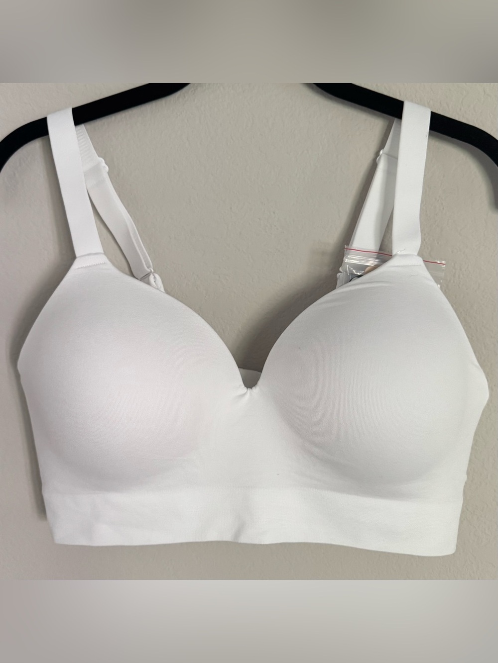 NWT Truekind Supportive Comfort Wireless Shaping Bra White Size XL